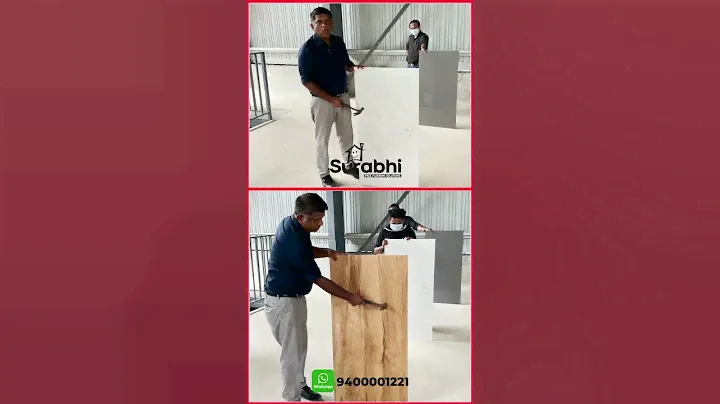 Vitrified tile with Ceramic Mix🤯 | Cheaper Tiles | Quality Test | Surabhi Innovation