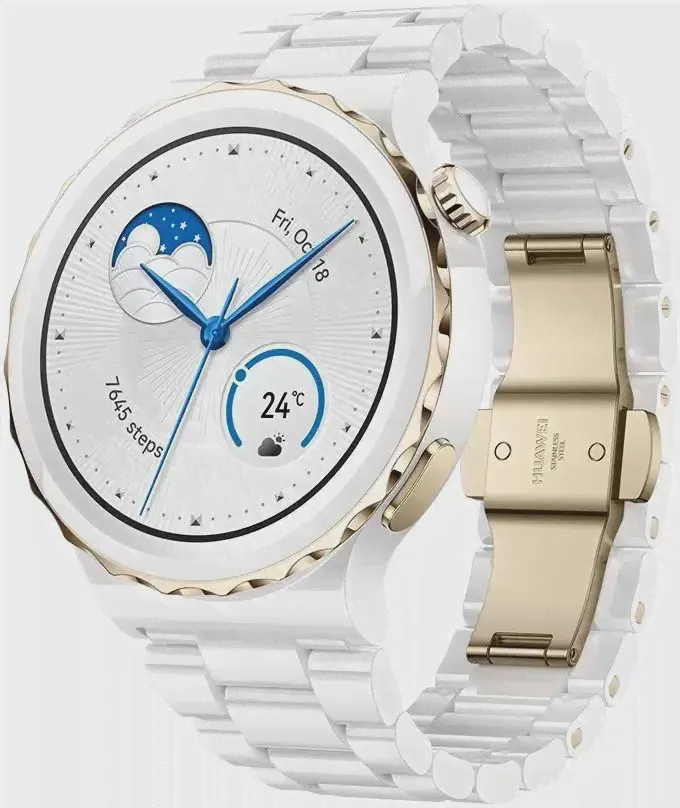 Умные часы Huawei Watch GT 3 Pro Ceramic White (FRIGGA-B19)-0