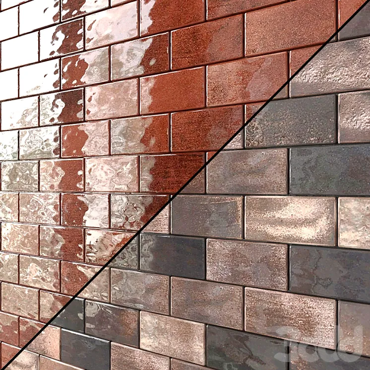 Плитка Emery Glazed Ceramic Tile 5 видов - Кафель, плитка - 3D модель-1