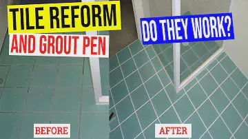 Tile Reform Grout Cleaner and Grout Pen Review Demo - Do they work? Grout Sealers, Grout cleaning.
