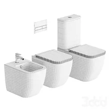 GSG Ceramic Design Brio WC - Унитаз и Биде - 3D модель