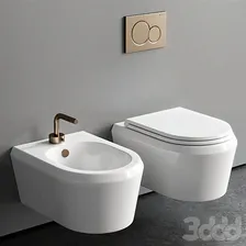 GSG Ceramic Design Cruise Wall-Hung WC - Унитаз и Биде - 3D модель
