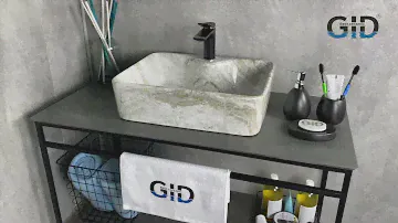 Накладная раковина под камень Gid Mnc605