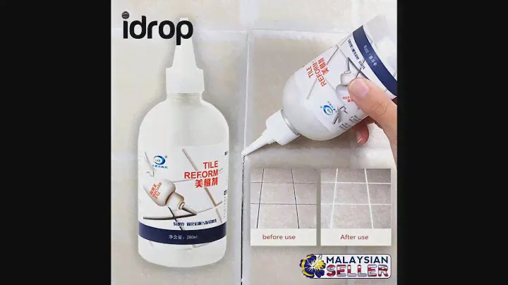 idrop TILE REFORM Waterproof seam agent   Gap filler sealer repair glue