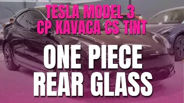 TESLA MODEL 3 - ONE PIECE REAR GLASS TINT w/ Ceramic Pro KAVACA Window Tint at Ceramic Pro Pottstown