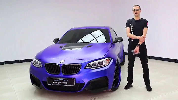 Обработка защищённого виниловой плёнкой BMW составами Ceramic Pro PPF Vinyl