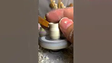 making mini pottery vase #craft #art #miniature #pottery #ceramic