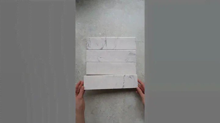 Carrara Marble Effect Gloss Metro Tiles | Quorn Stone