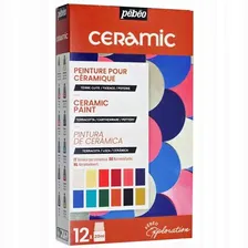 Pebeo CERAMIC - краски для керамики / металла 12x20ml