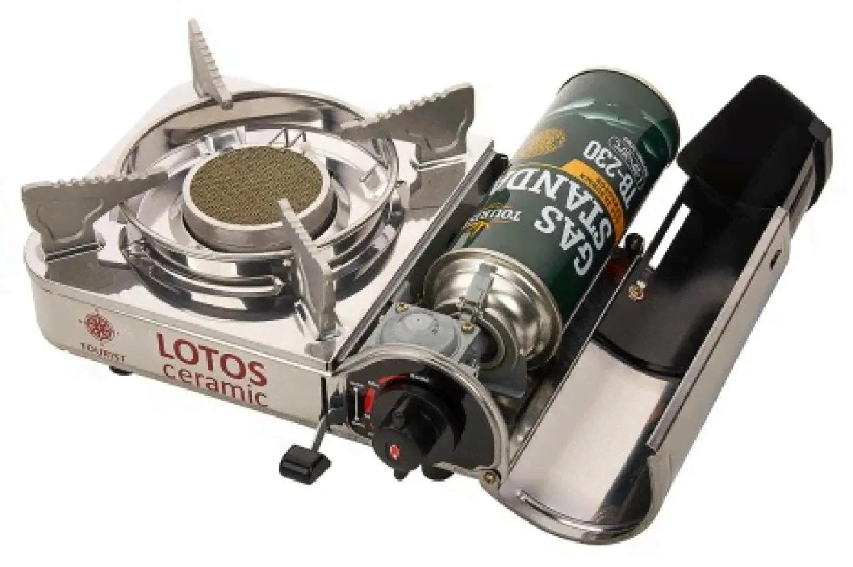 Плита газовая Tourist портативная LOTOS CERAMIC (TR-350)-0