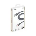 Кабель Deppa Ceramic USB - micro USB, 1м, серый