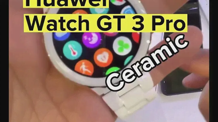 Huawei Watch GT 3 Pro Ceramic closer look