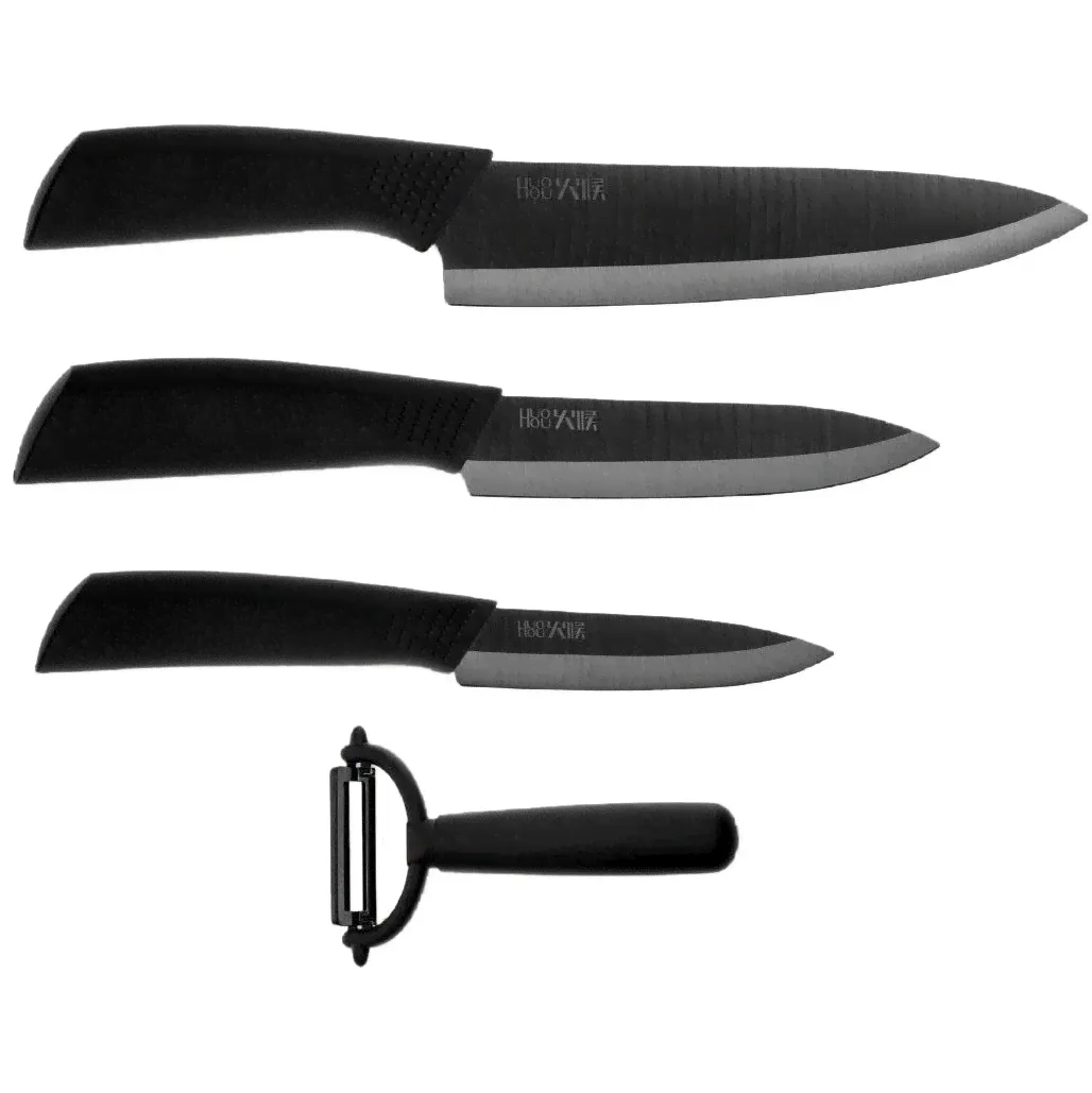 Набор кухонных ножей Xiaomi Huo Hou Ceramic Knife Set (4 шт) (HU0010)