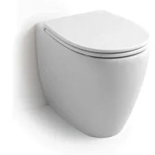 Напольный безободковый унитаз White Ceramic Basic W0201FM 52x36x43 см, серый матовый