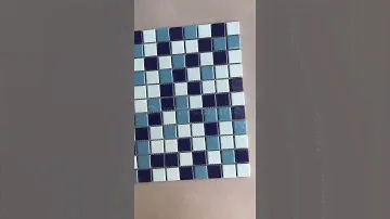 factory supply 25x25mm mixed blue mosaic ceramic floor tile for bathroom/SL2502+SL2503+SL2507