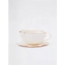 Чайная пара Htonic ceramic, фарфор, диаметр чашки 11 см, диаметр блюдца 14 см белый