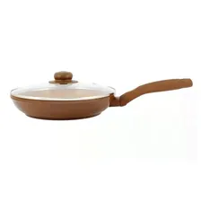 Сковорода NaturePan Ceramic CrPI26/кр, 26 см, с крышкой, коричневый